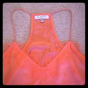 Cami NYC 100% silk racerback camisole